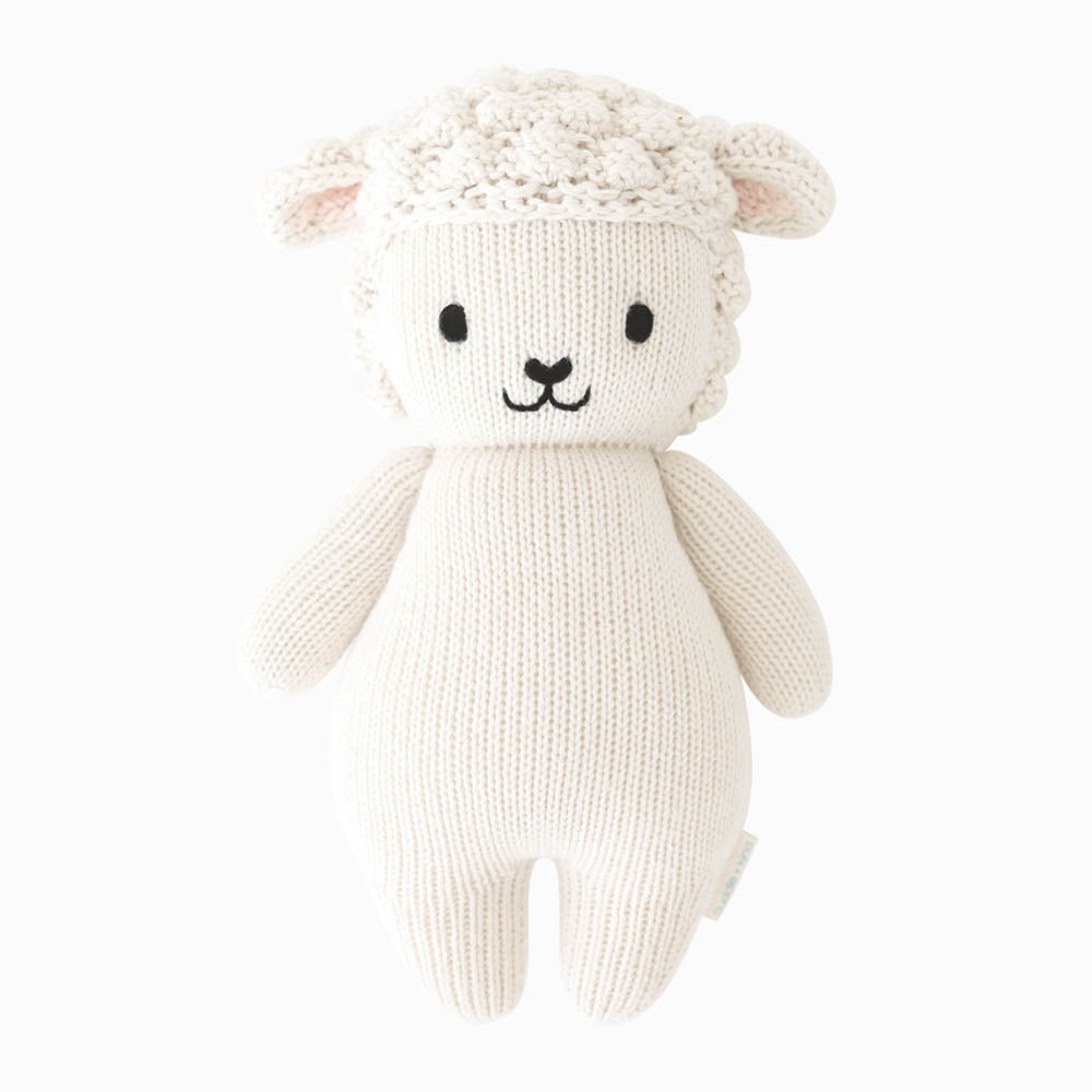 Baby set with lamb print