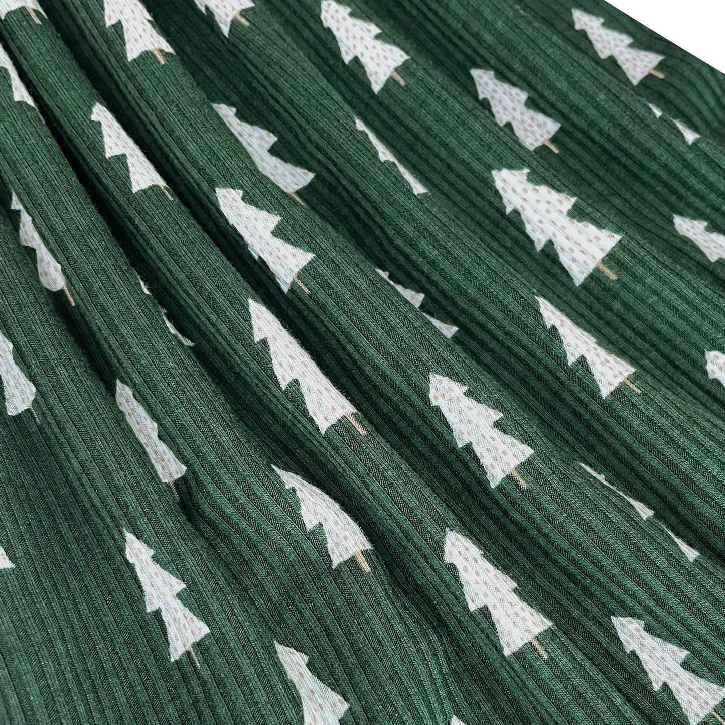 Christmas Trees Small Ribbed Two-Piece Set