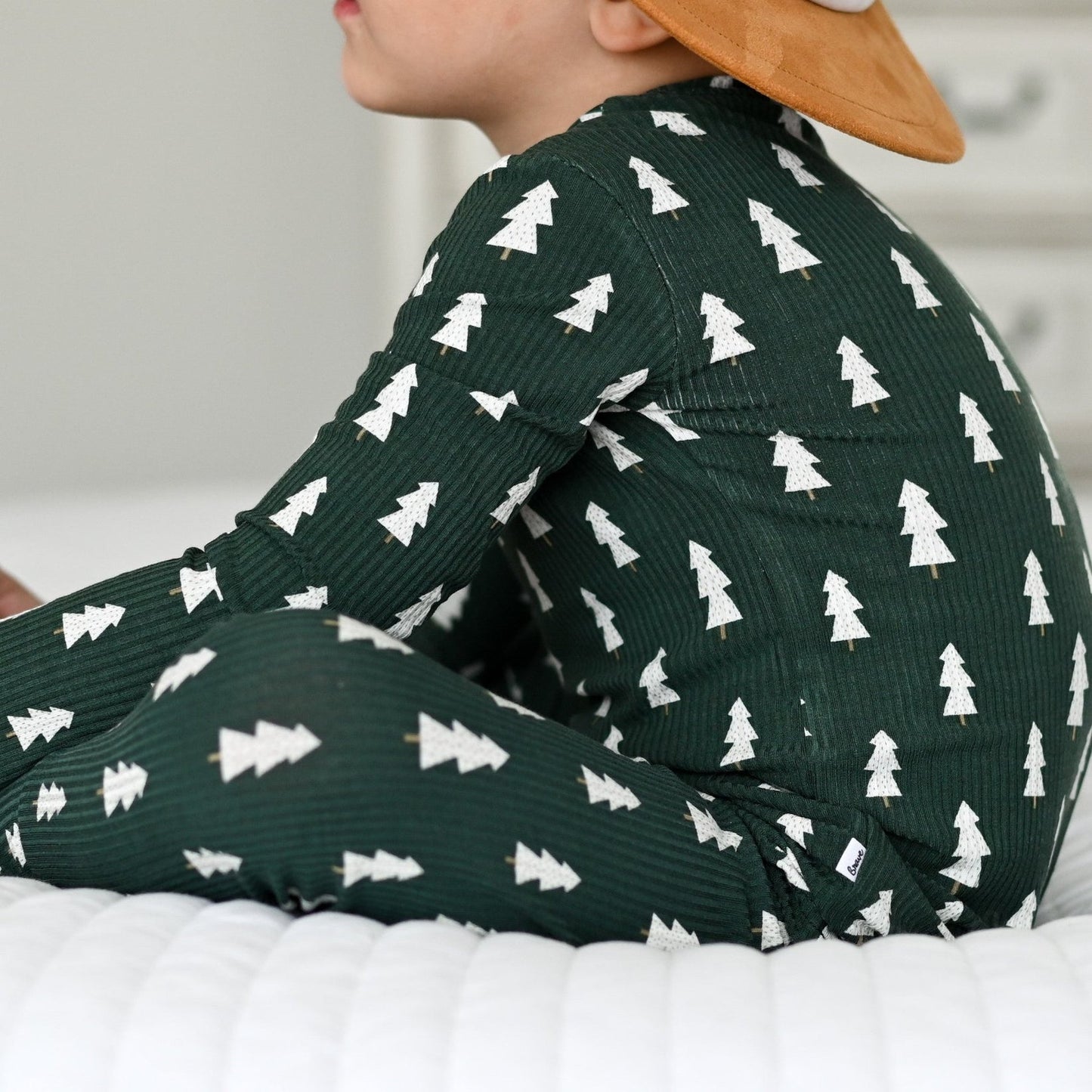 Christmas Trees Small Ribbed Two-Piece Set