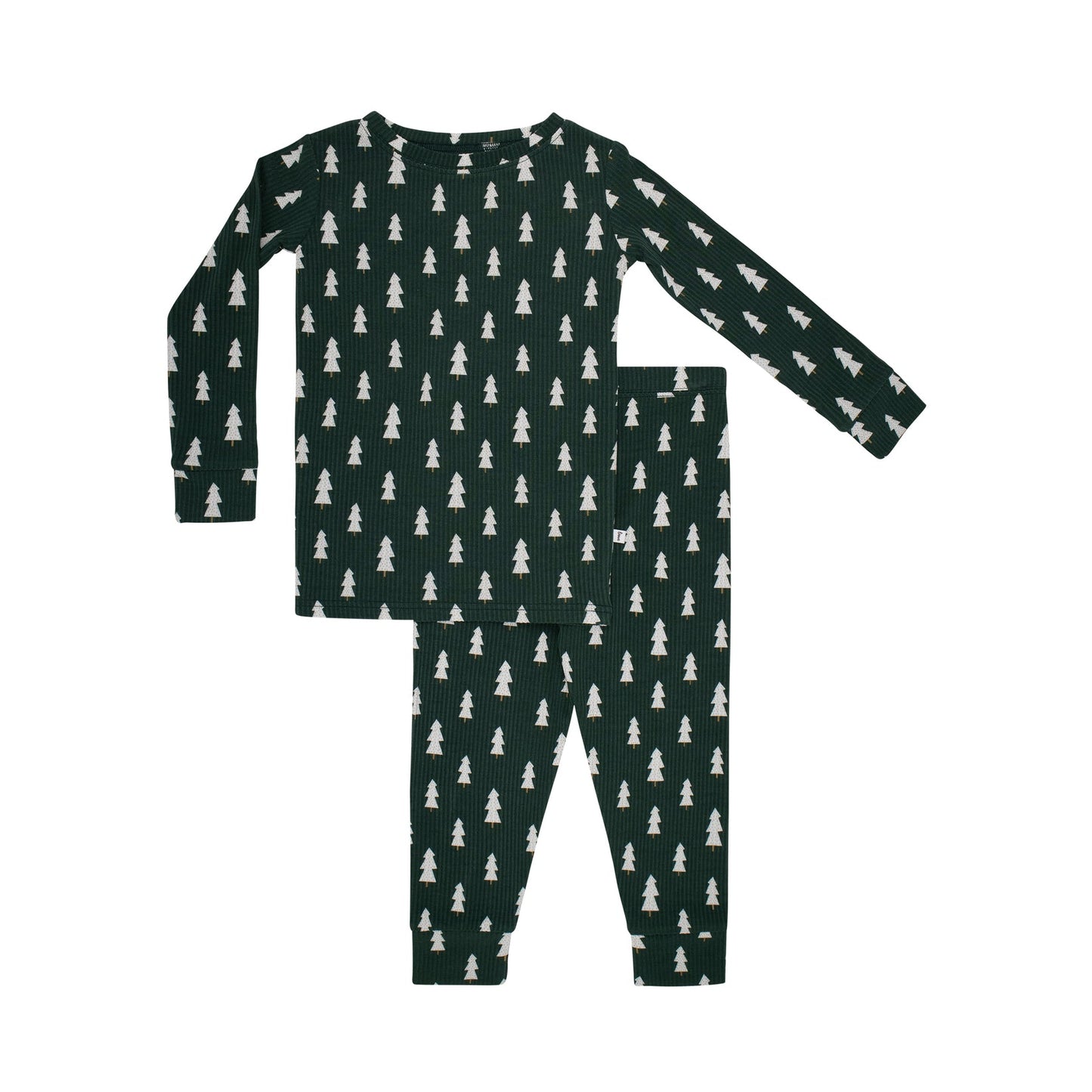 Christmas Trees Small Ribbed Two-Piece Set
