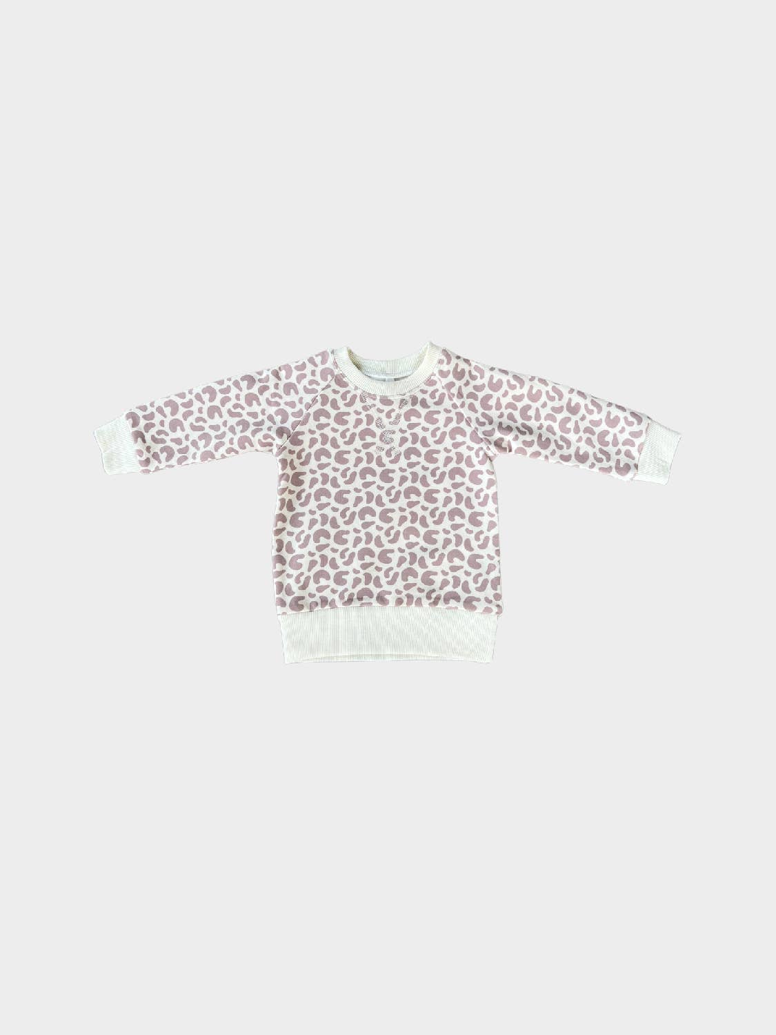 Fleece Sweatshirt - Lilac Leopard