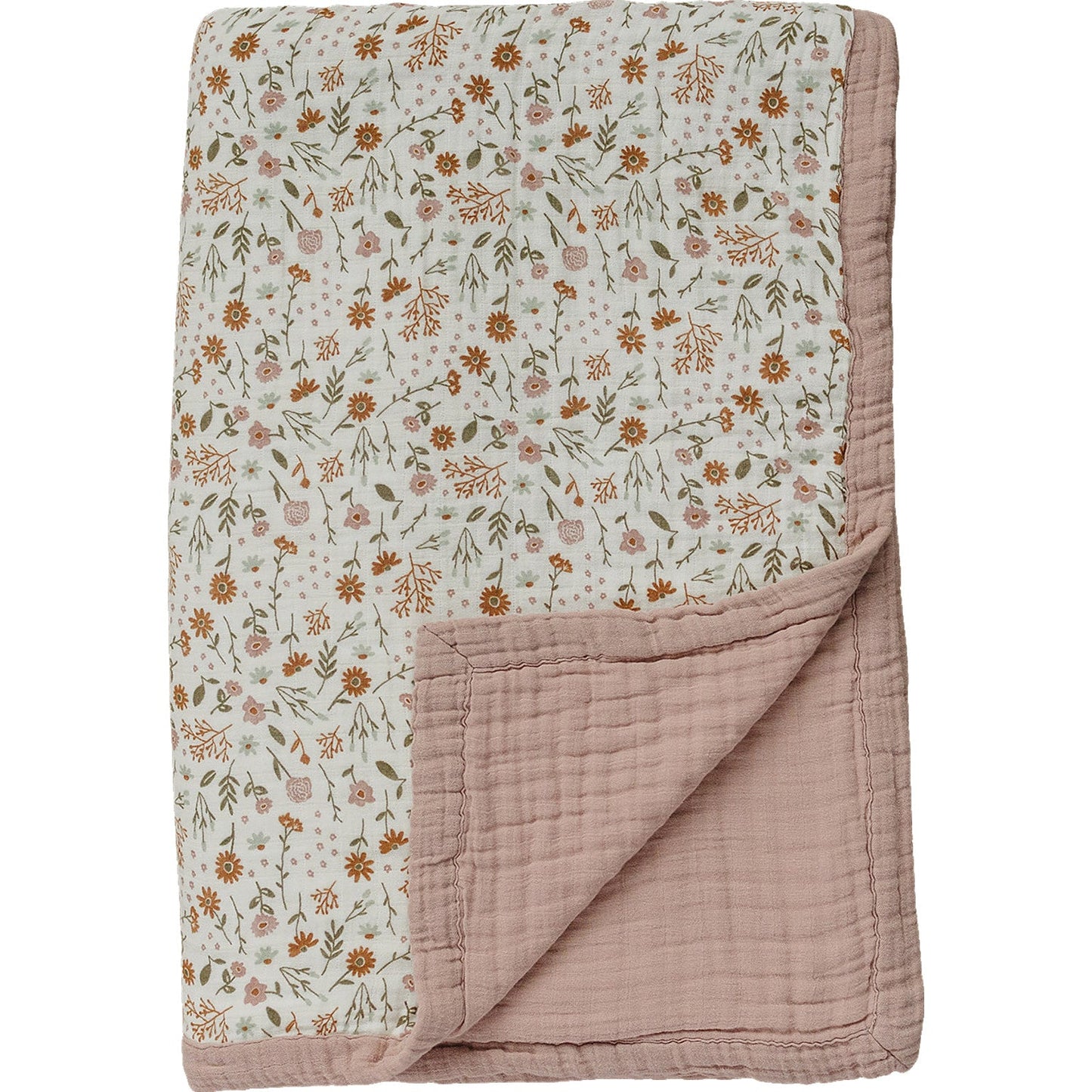 Meadow Floral Twin Muslin Quilt