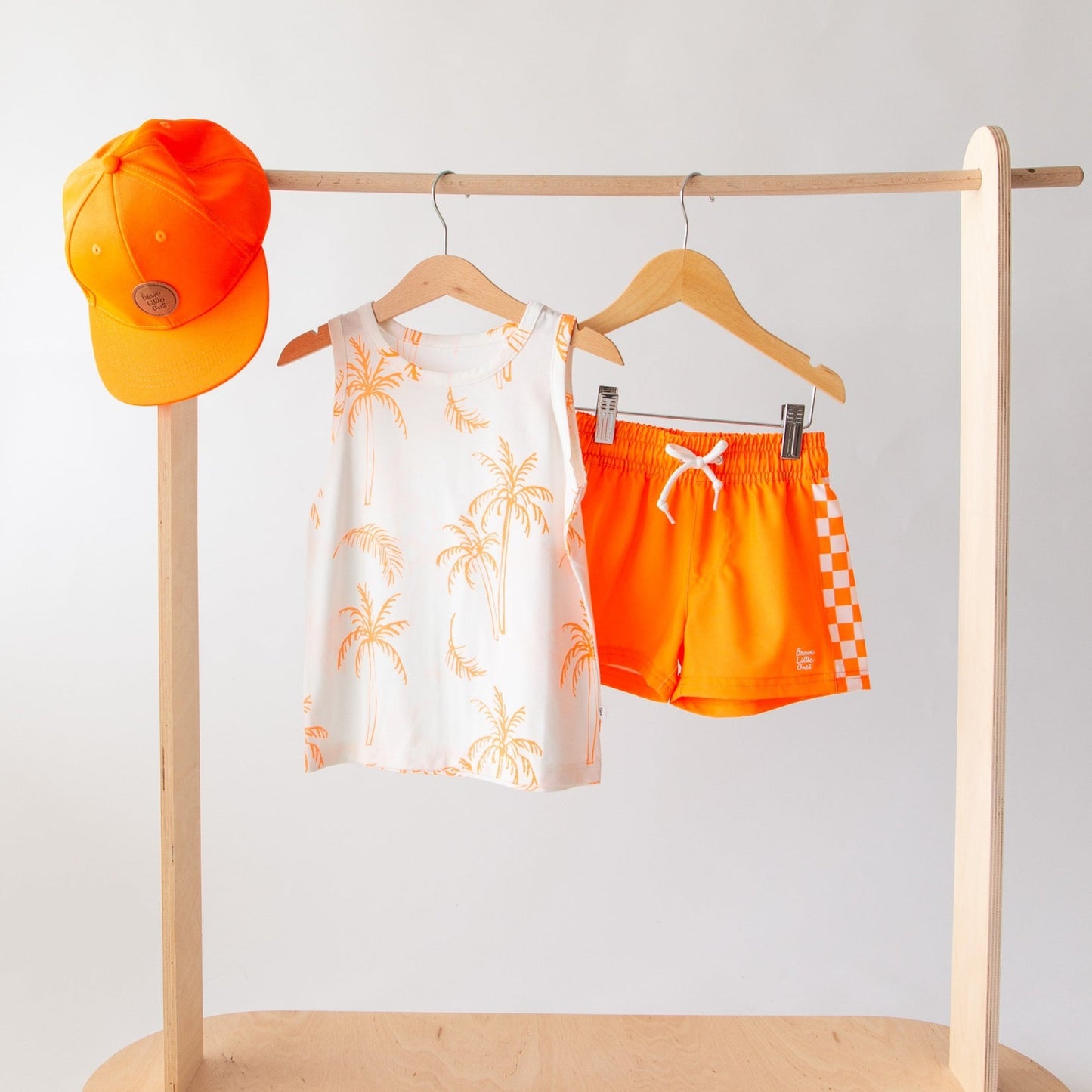 Palm Trees Neon Orange Tank