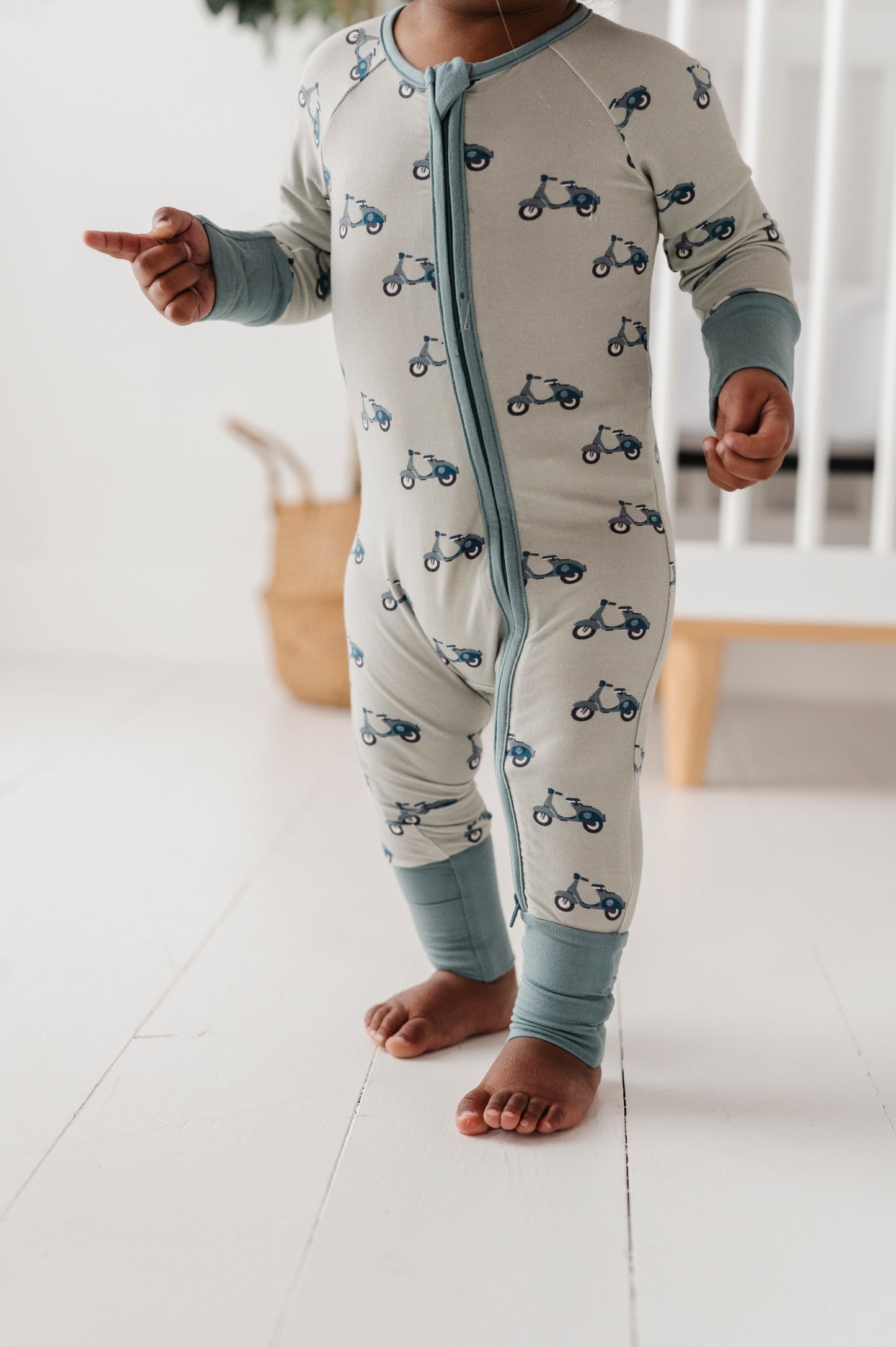Footless Romper - Scooter