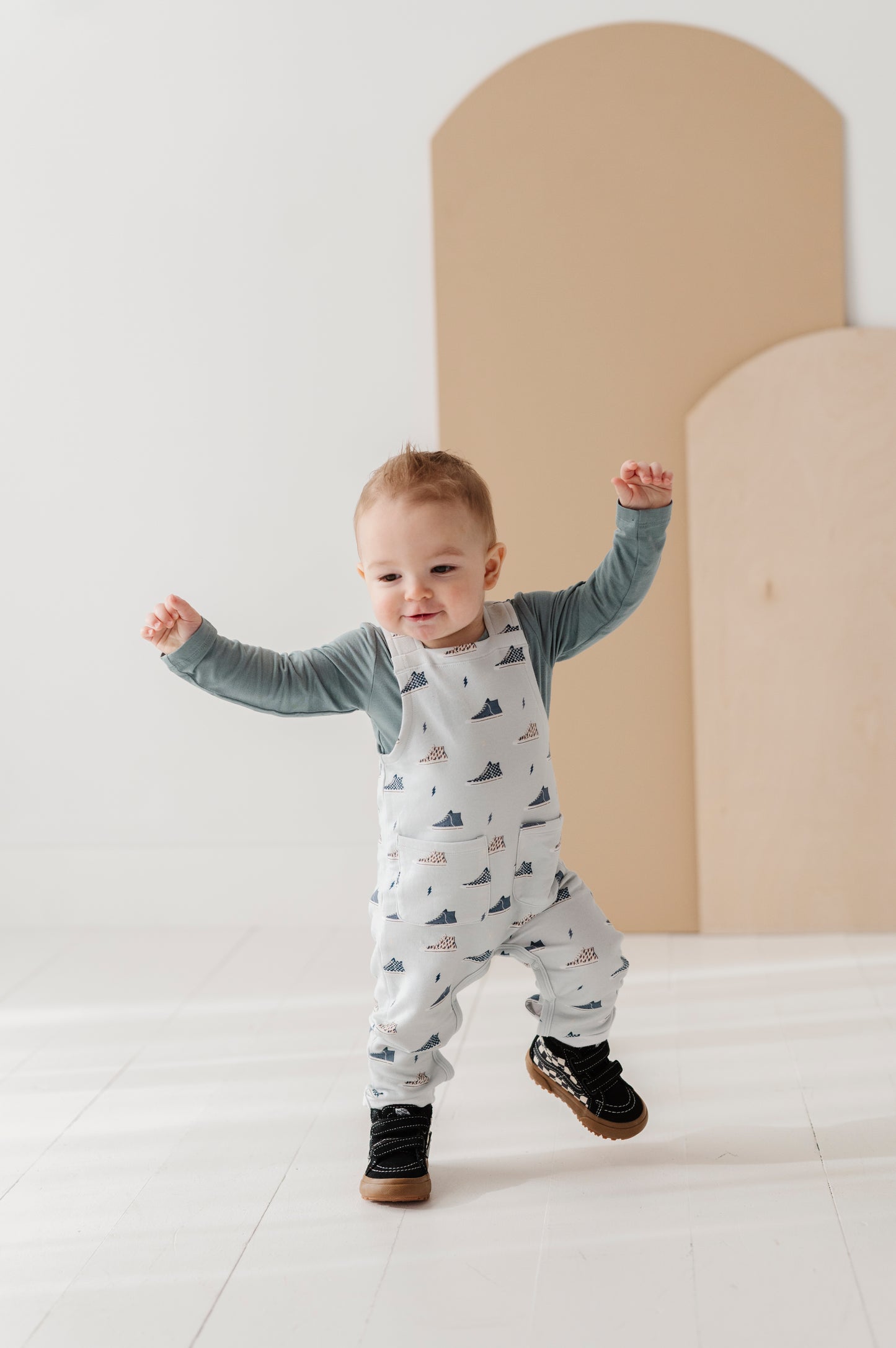 Baby Long Sleeve Bodysuit - Storm