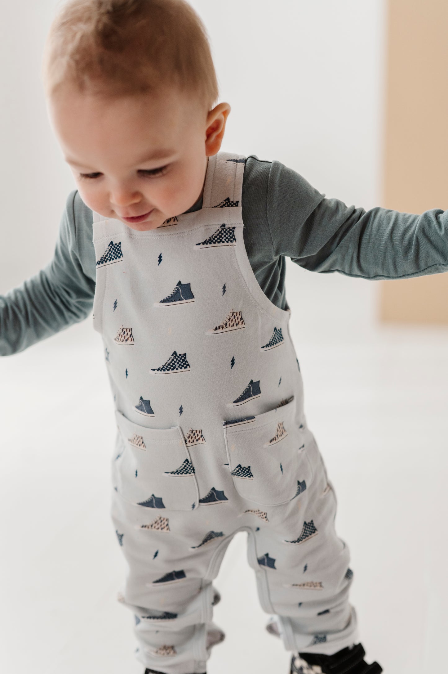 Baby Long Sleeve Bodysuit - Storm