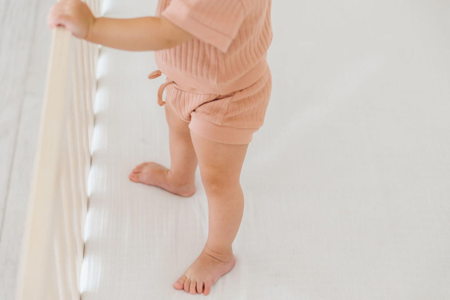 Adobe Ribbed Tee & Shortie Set