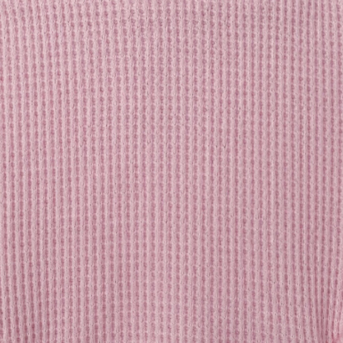 Blush Organic Waffle Ruffle Zip Footie
