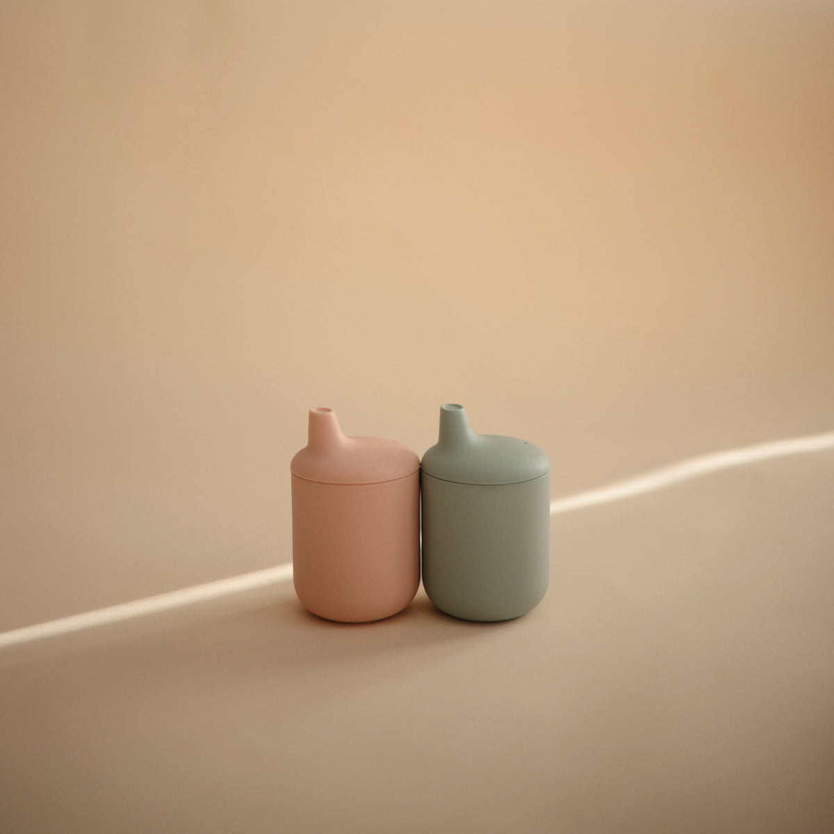 Mushie - Silicone Sippy Cup, Blush