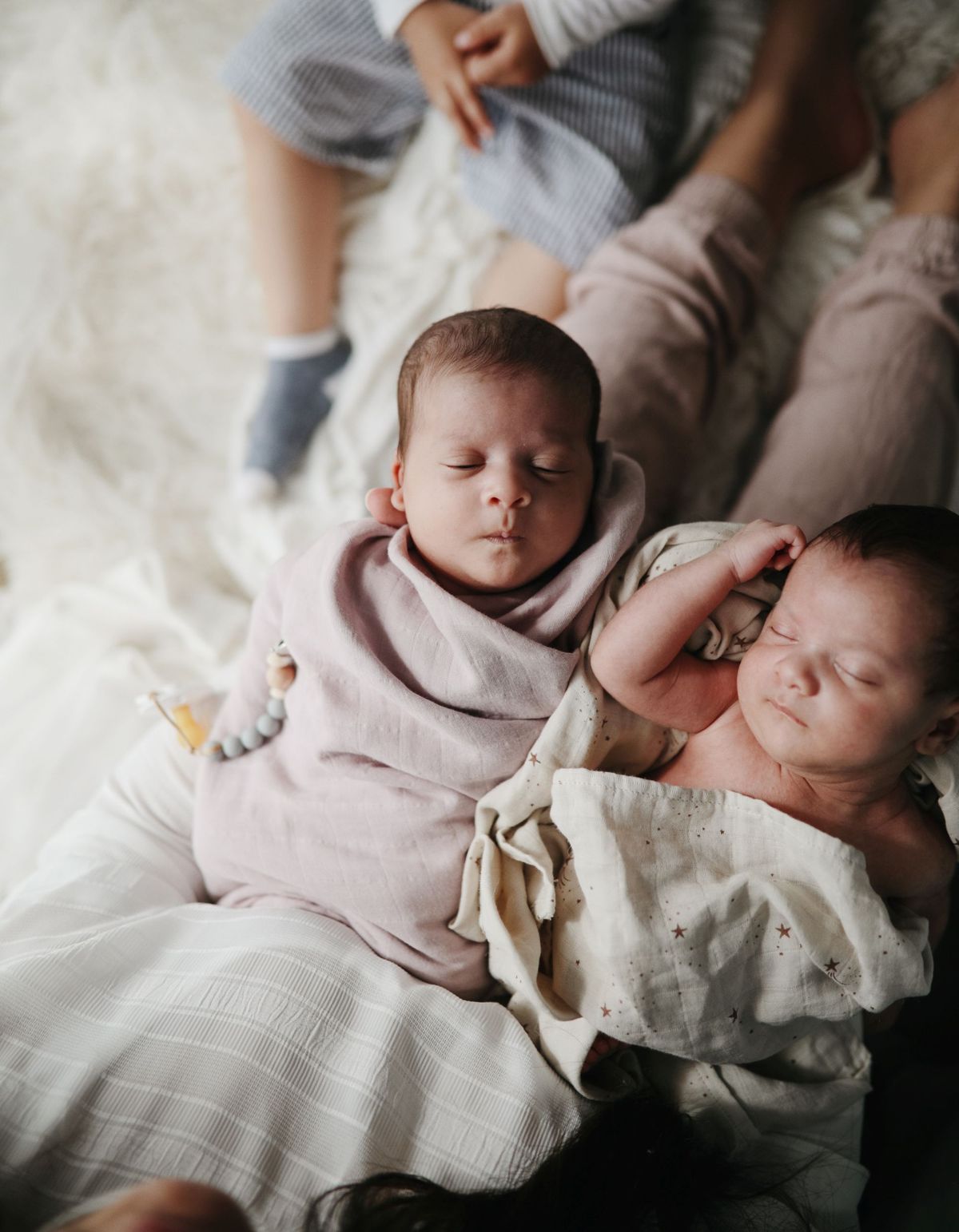 Muslin Swaddle Blanket Organic Cotton (Falling Stars)