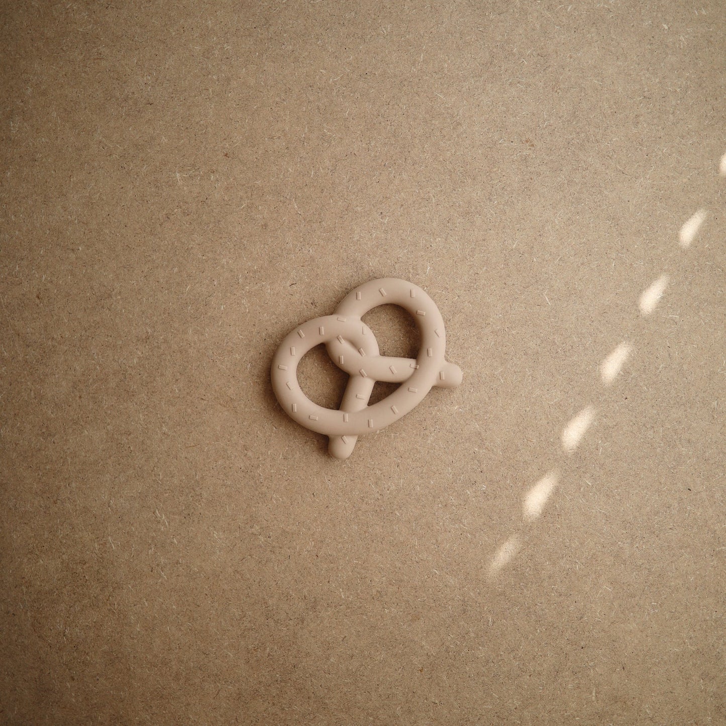 Baby Pretzel Silicone Teether (Natural)