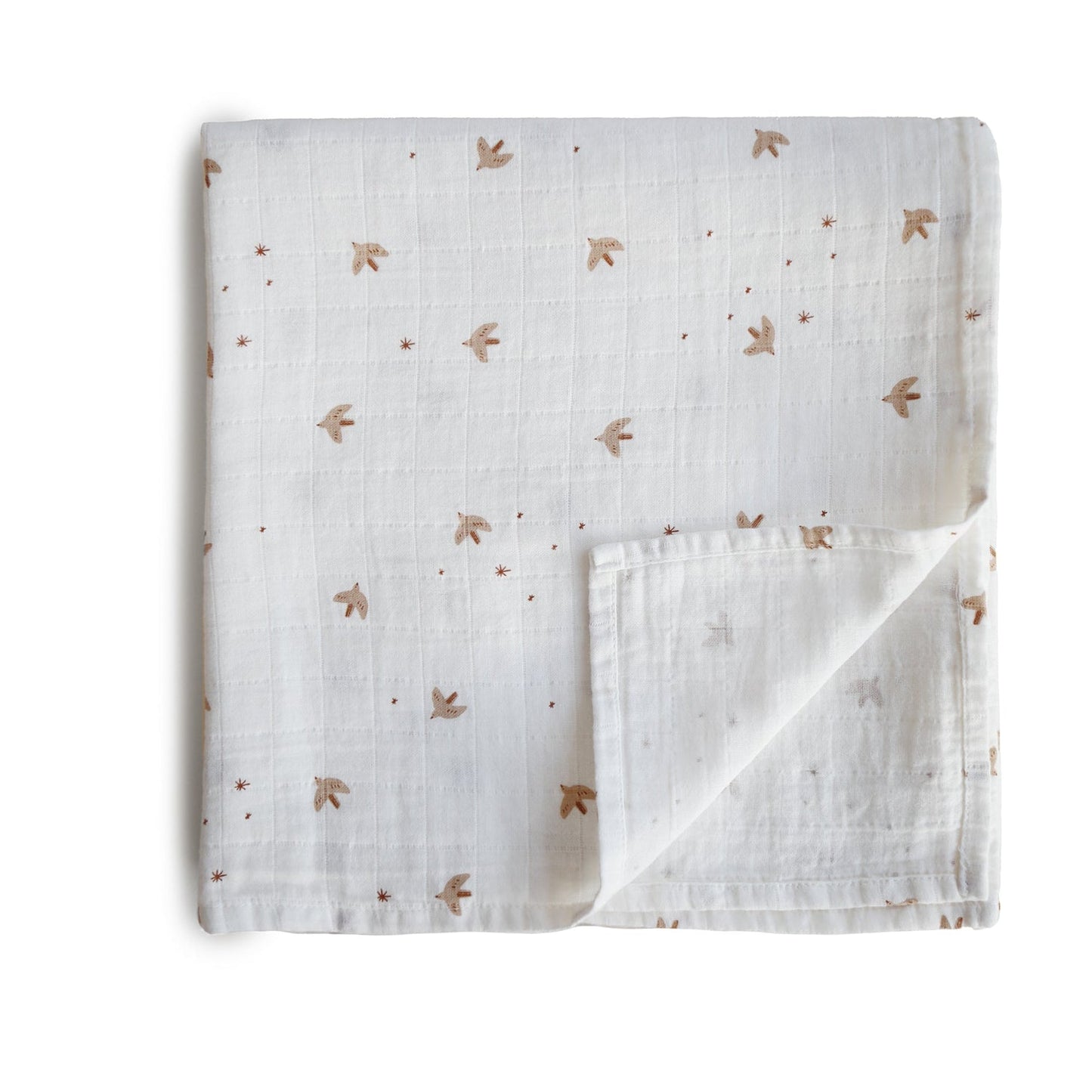 Muslin Swaddle Blanket Organic Cotton (Sparrow)