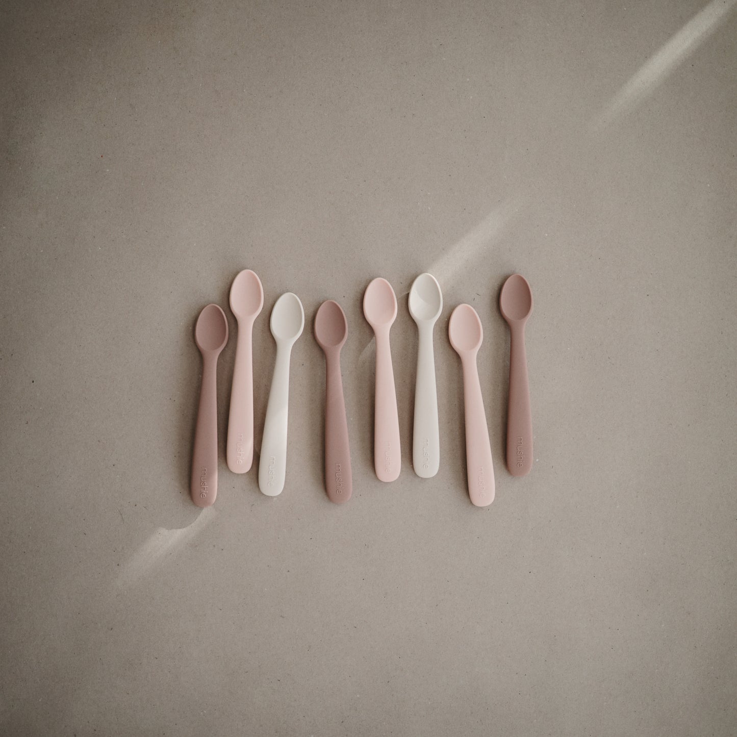 Silicone Feeding Spoons (Blush/Shifting Sand) 2-pack