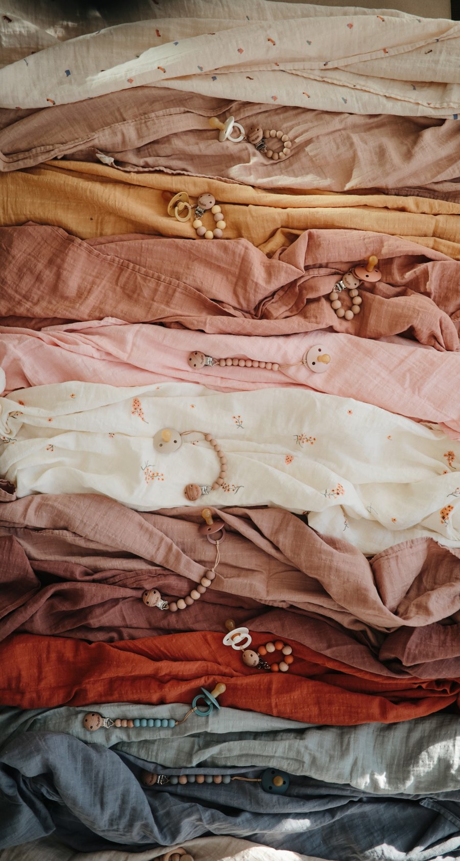 Muslin Swaddle Blanket Organic Cotton (Tradewinds)
