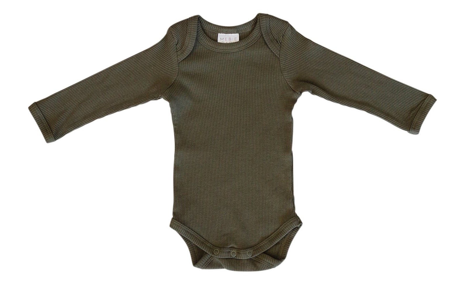 Winter Green Organic Ribbed Long Sleeve Bodysuit by Mebie Baby – Avery and  Everett