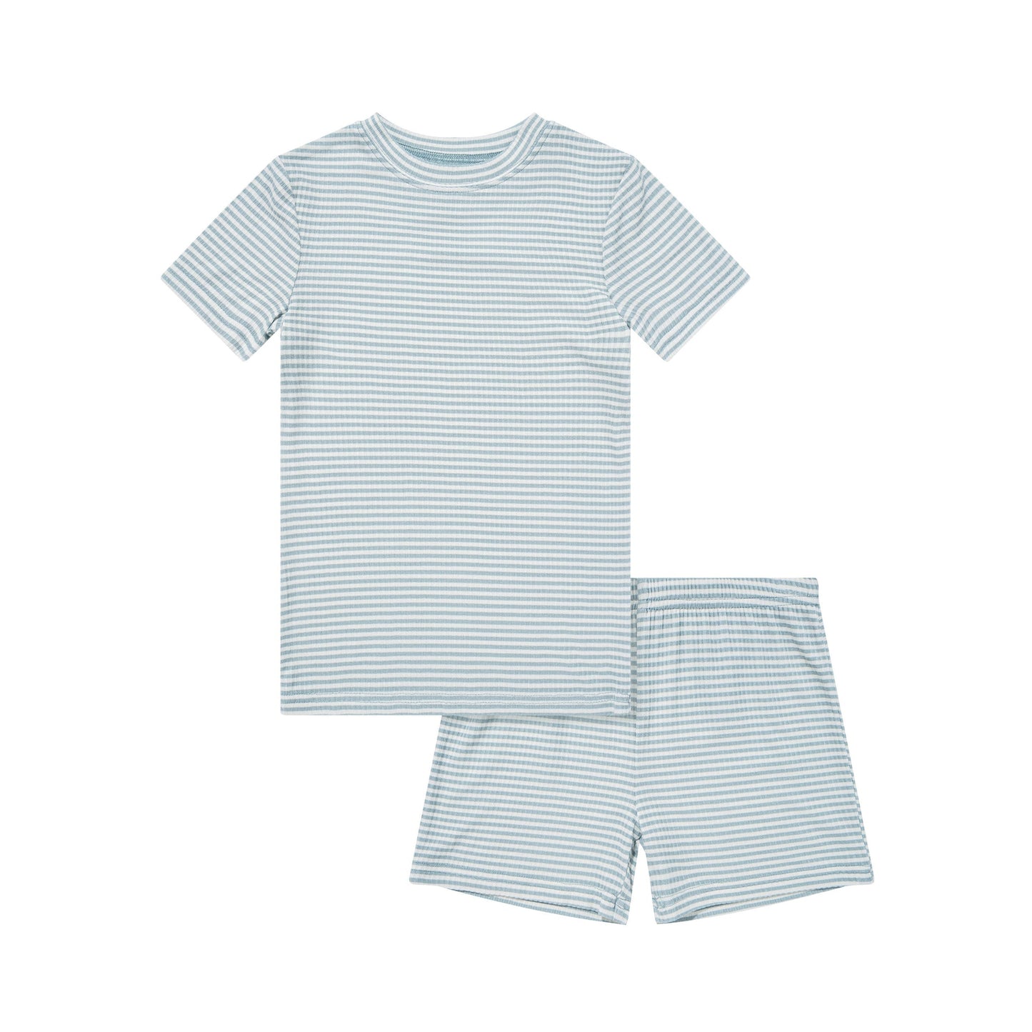 
                  
                    Blue Small Stripe Shorts Two-Piece Set
                  
                