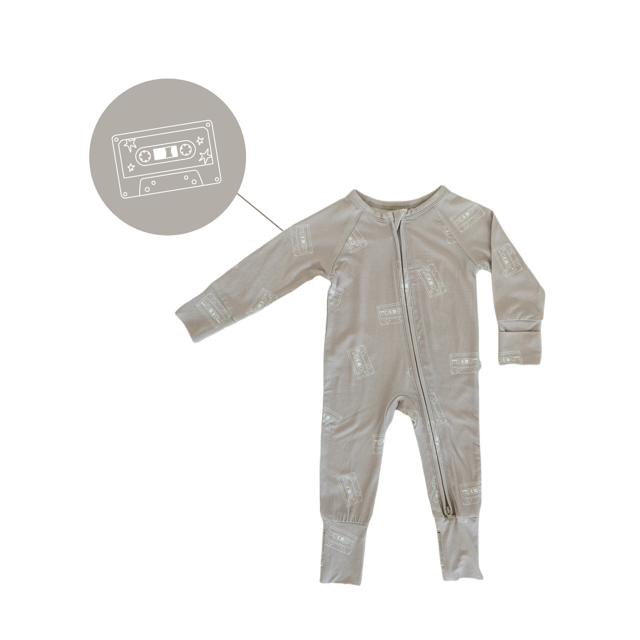 
                  
                    Cassette | Bamboo Zip Romper
                  
                
