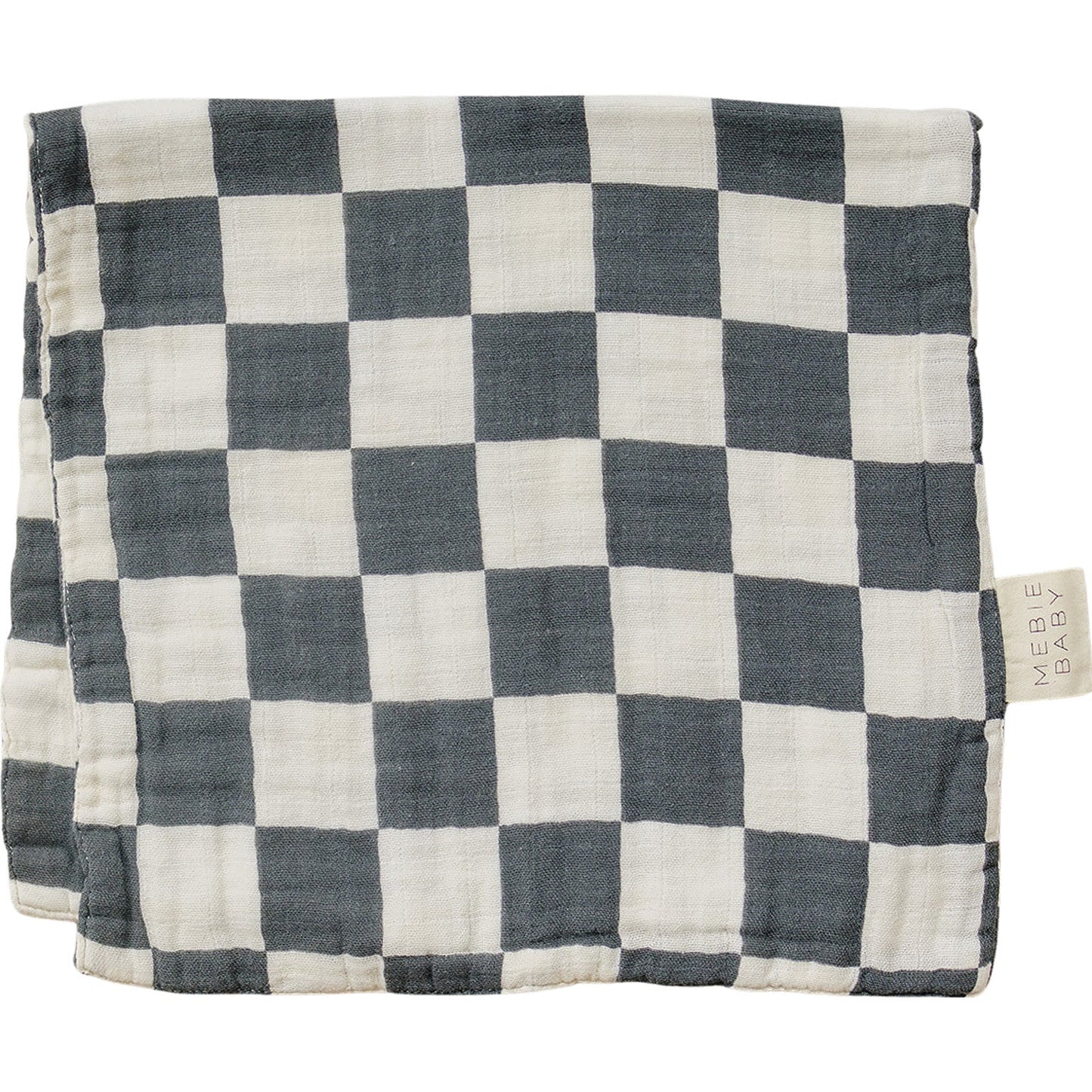 
                  
                    Charcoal Checkered Muslin Burp Cloth
                  
                