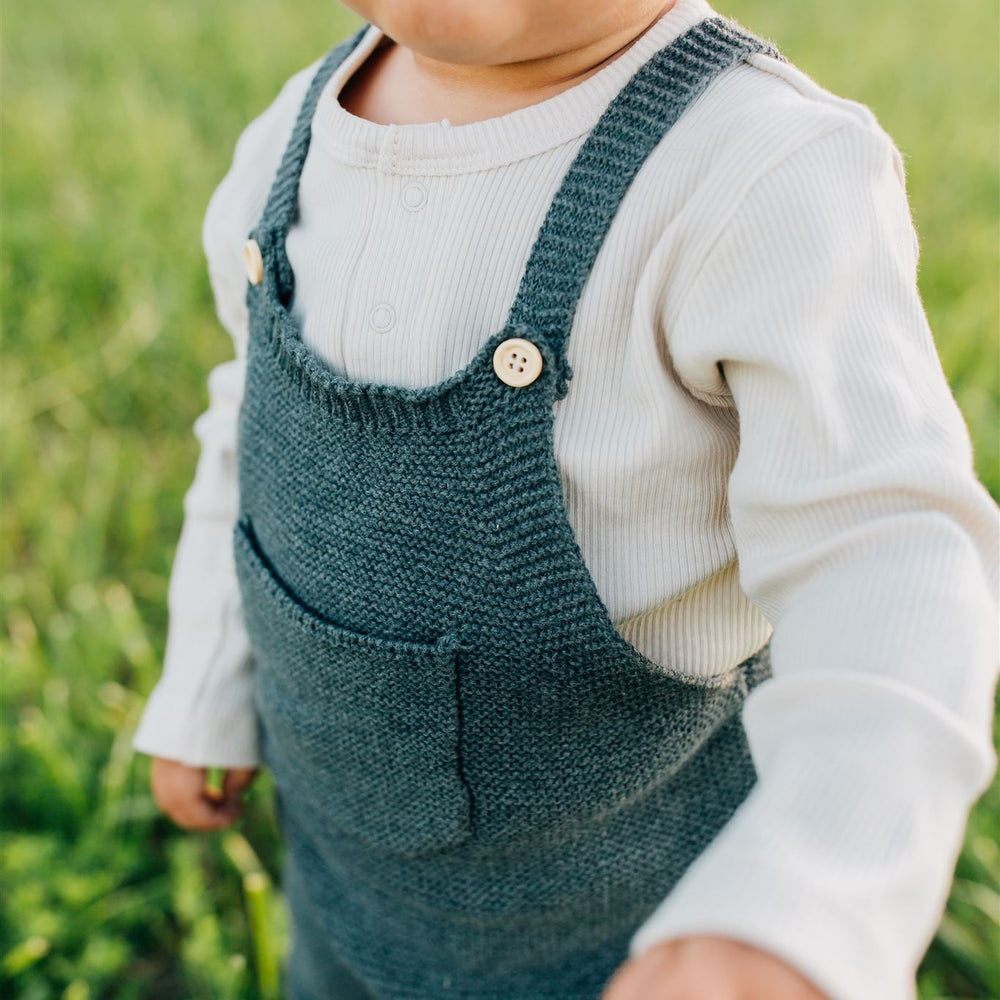
                  
                    Charcoal Knit Pocket Overalls
                  
                