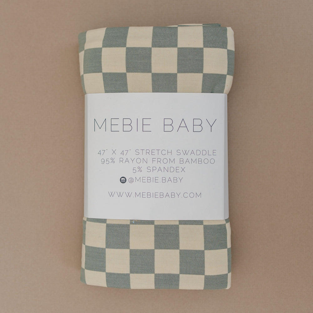 
                  
                    Light Green Checkered Bamboo Stretch Swaddle
                  
                