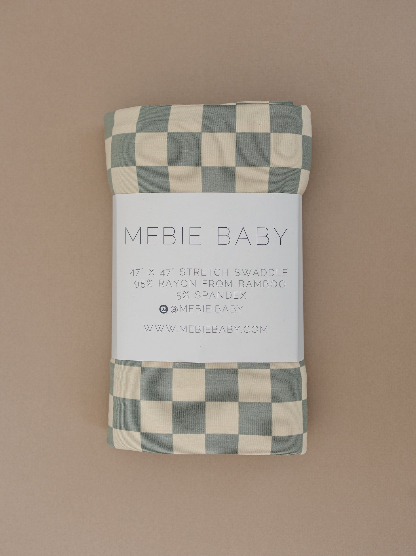 
                  
                    Light Green Checkered Bamboo Stretch Swaddle
                  
                