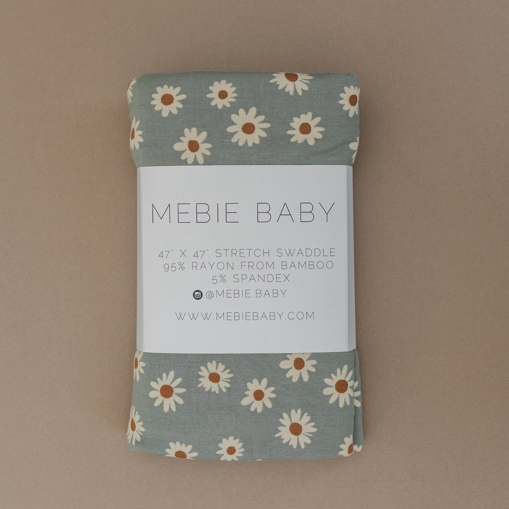 
                  
                    Light Green Daisy Bamboo Stretch Swaddle
                  
                