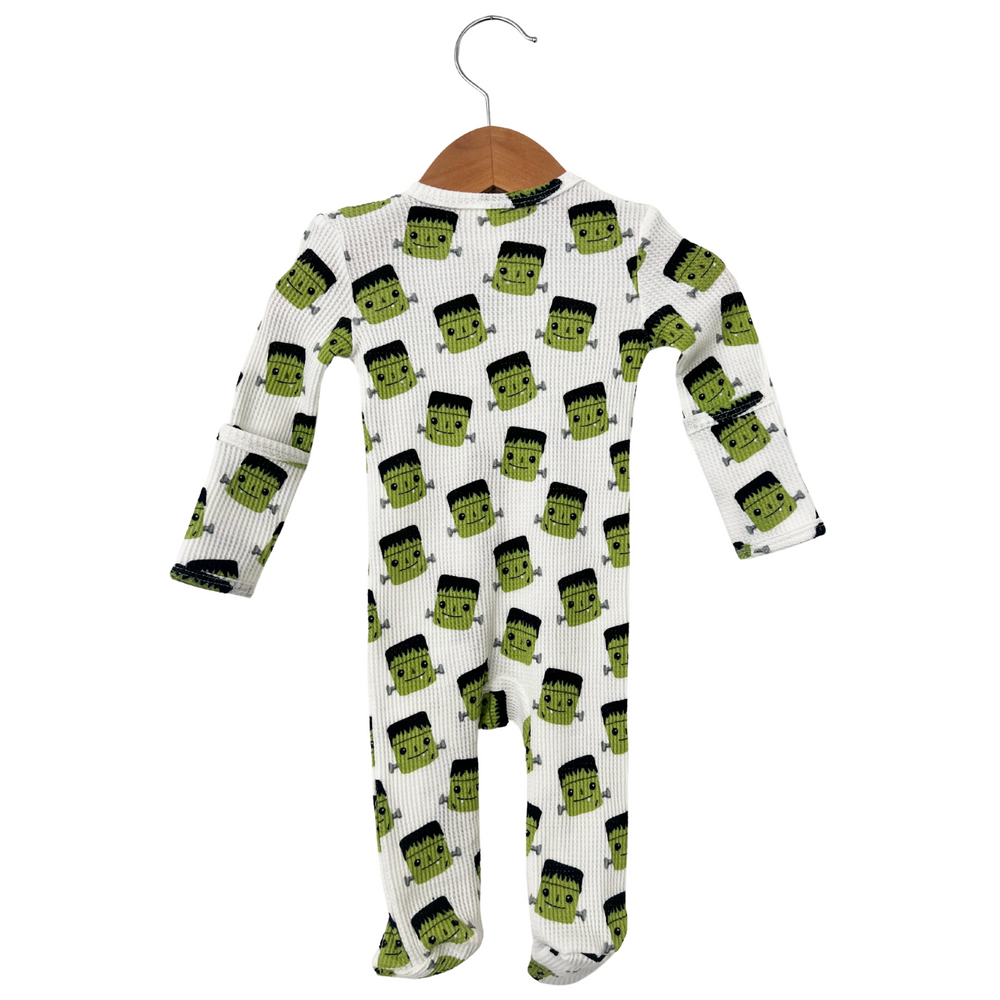 
                  
                    Halloween Monster Organic Waffle Basic Zip Footie
                  
                