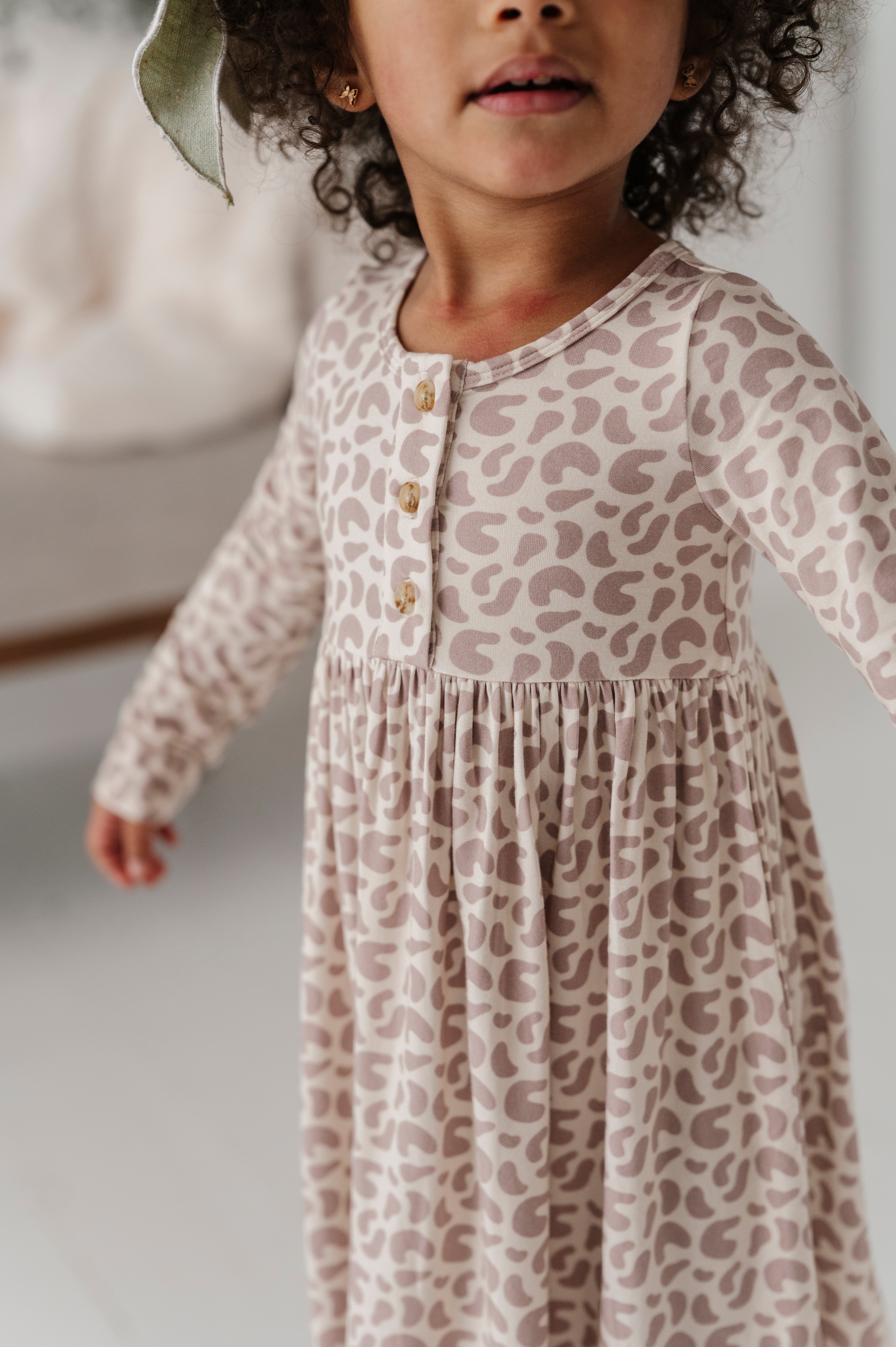 Cozy Long Sleeve Henley Dress
