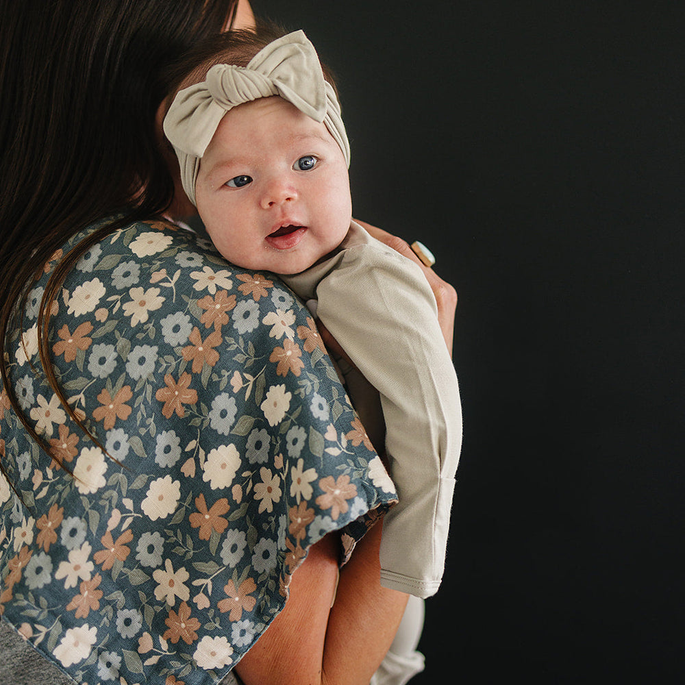 
                  
                    Midnight Floral Muslin Burp Cloth
                  
                