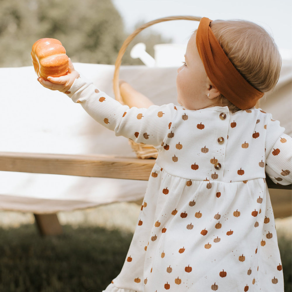 
                  
                    Caramel and Pumpkin Print Headbands
                  
                