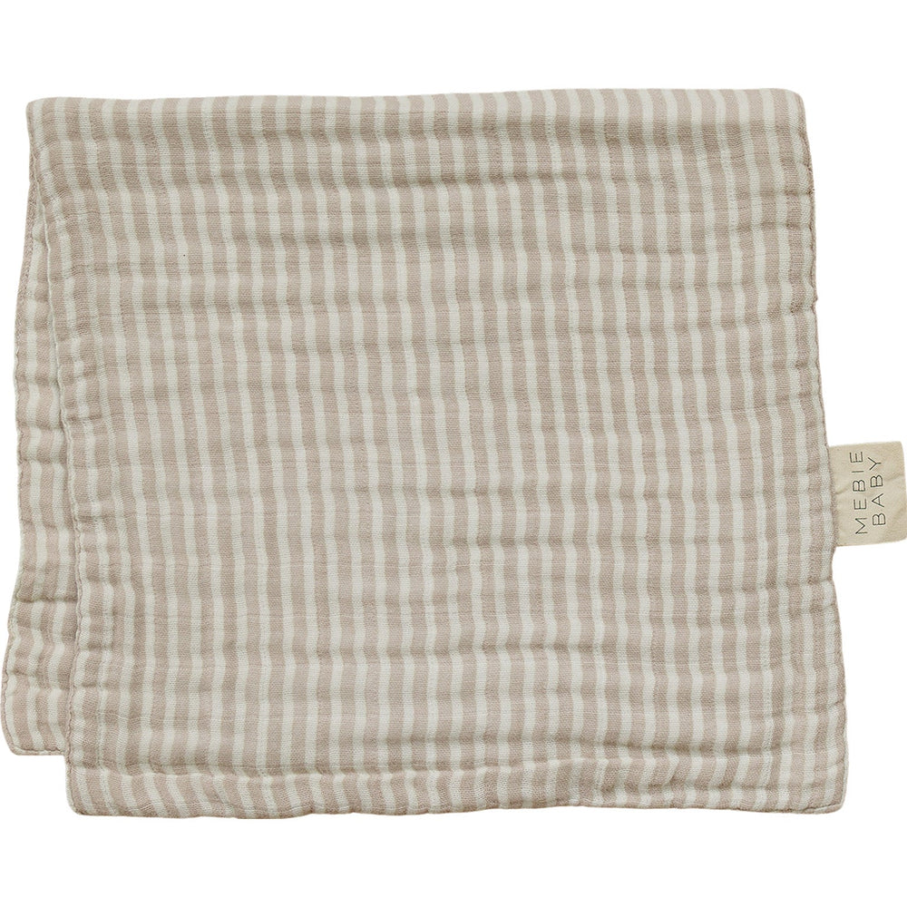 
                  
                    Taupe Stripe Muslin Burp Cloth
                  
                