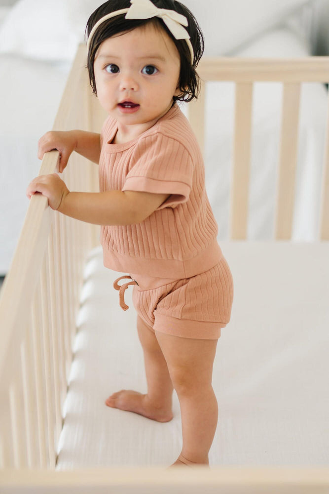 
                  
                    Adobe Ribbed Tee & Shortie Set
                  
                