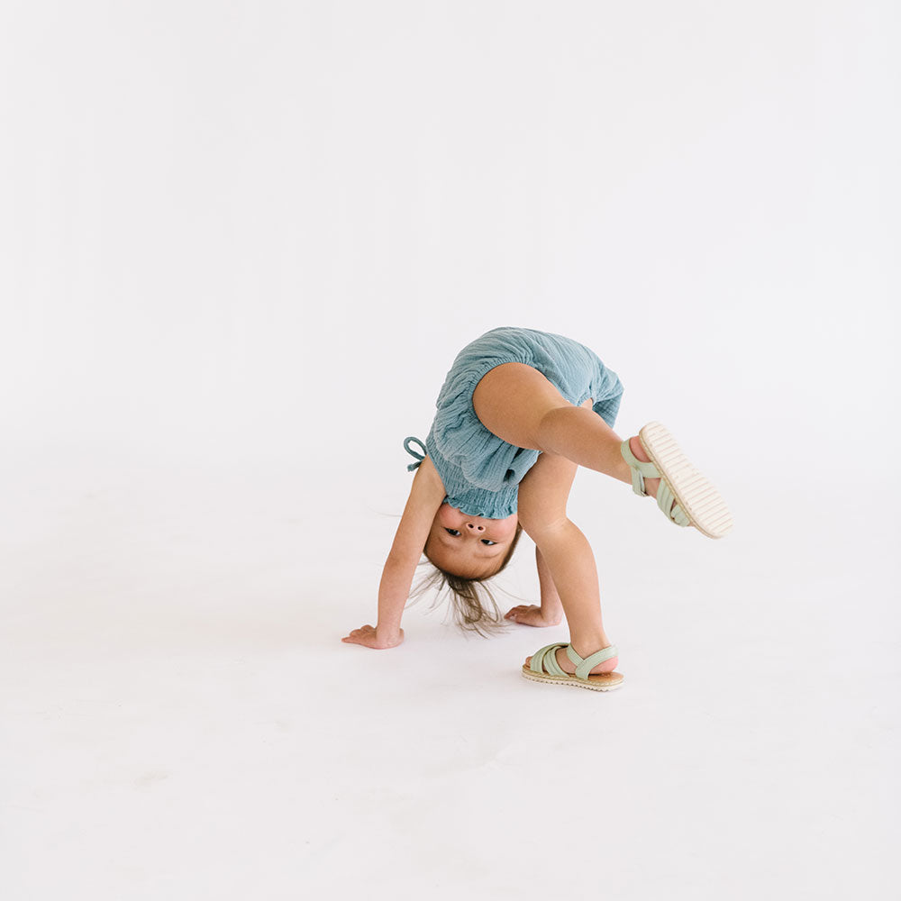 
                  
                    The Smocked Onesie in Aegean Blue
                  
                