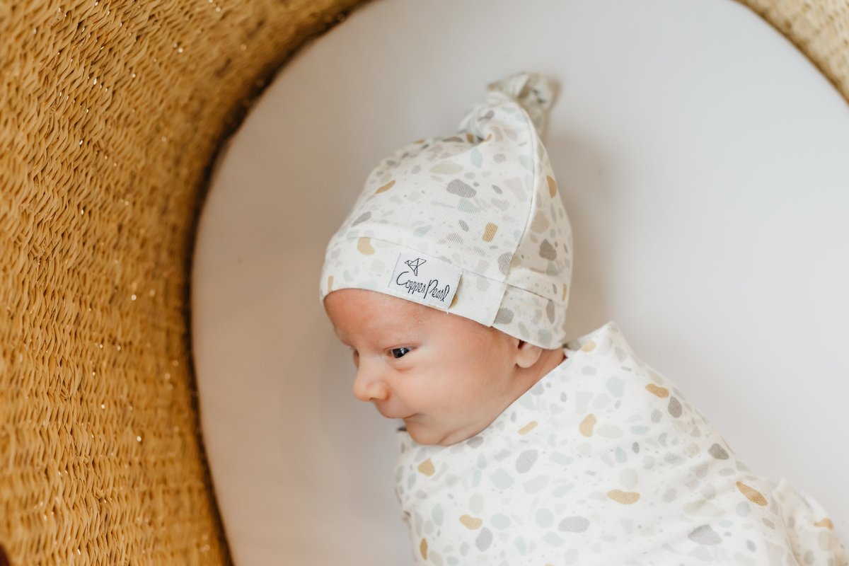 
                  
                    Arlo Newborn Top Knot Hat
                  
                