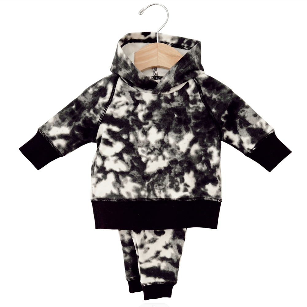 
                  
                    Black Tie Dye French Terry Hoodie Set
                  
                