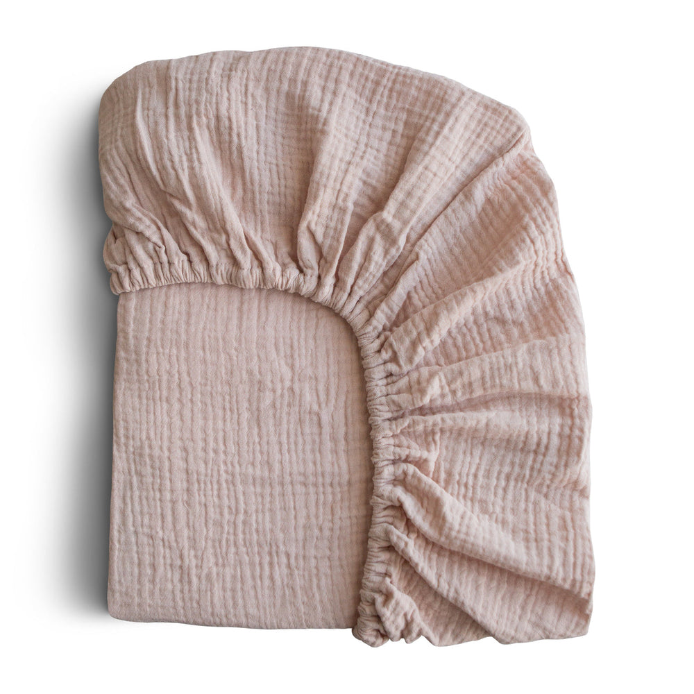 
                  
                    Extra Soft Muslin Crib Sheet (Blush)
                  
                