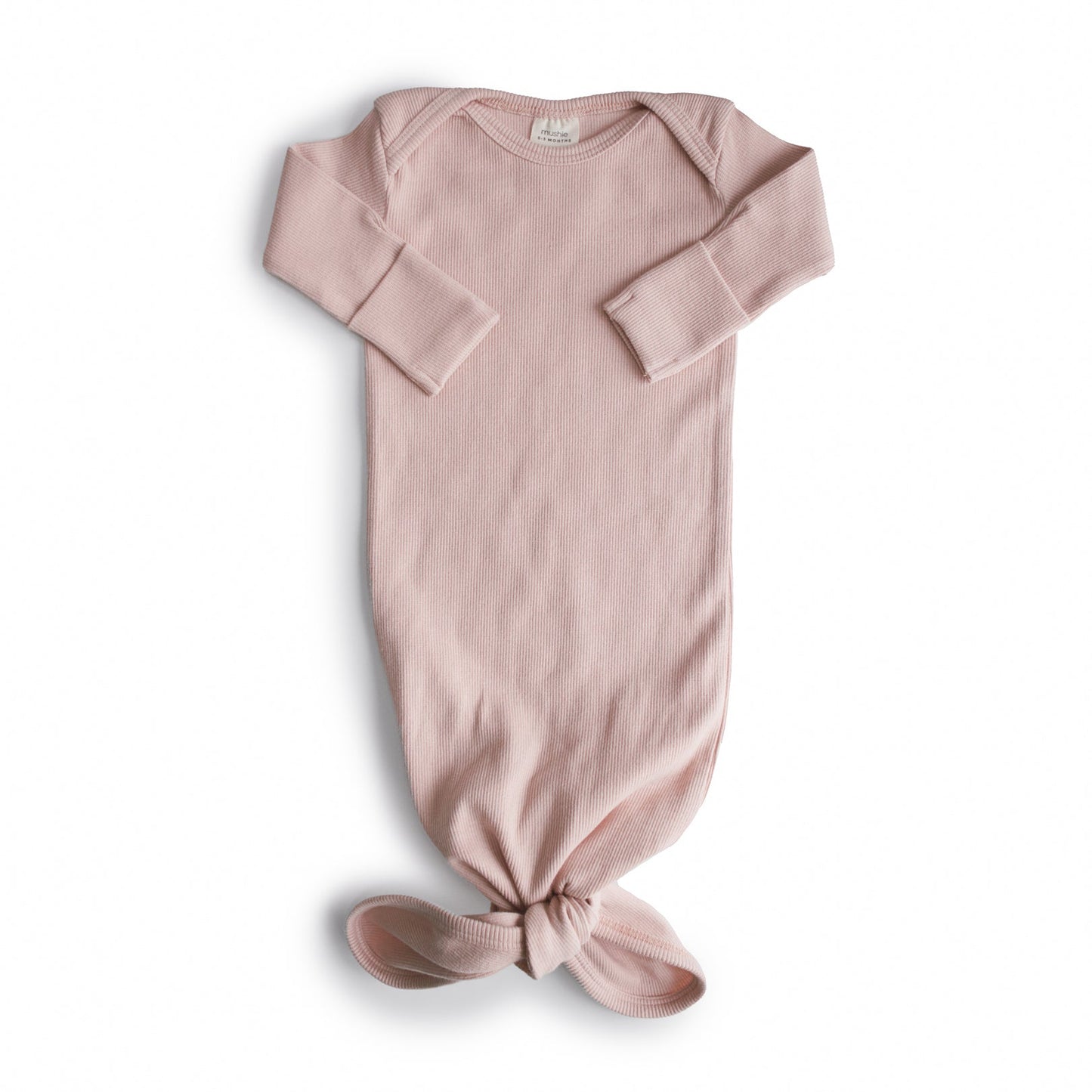
                  
                    Ribbed Knotted Baby Gown (Blush)
                  
                