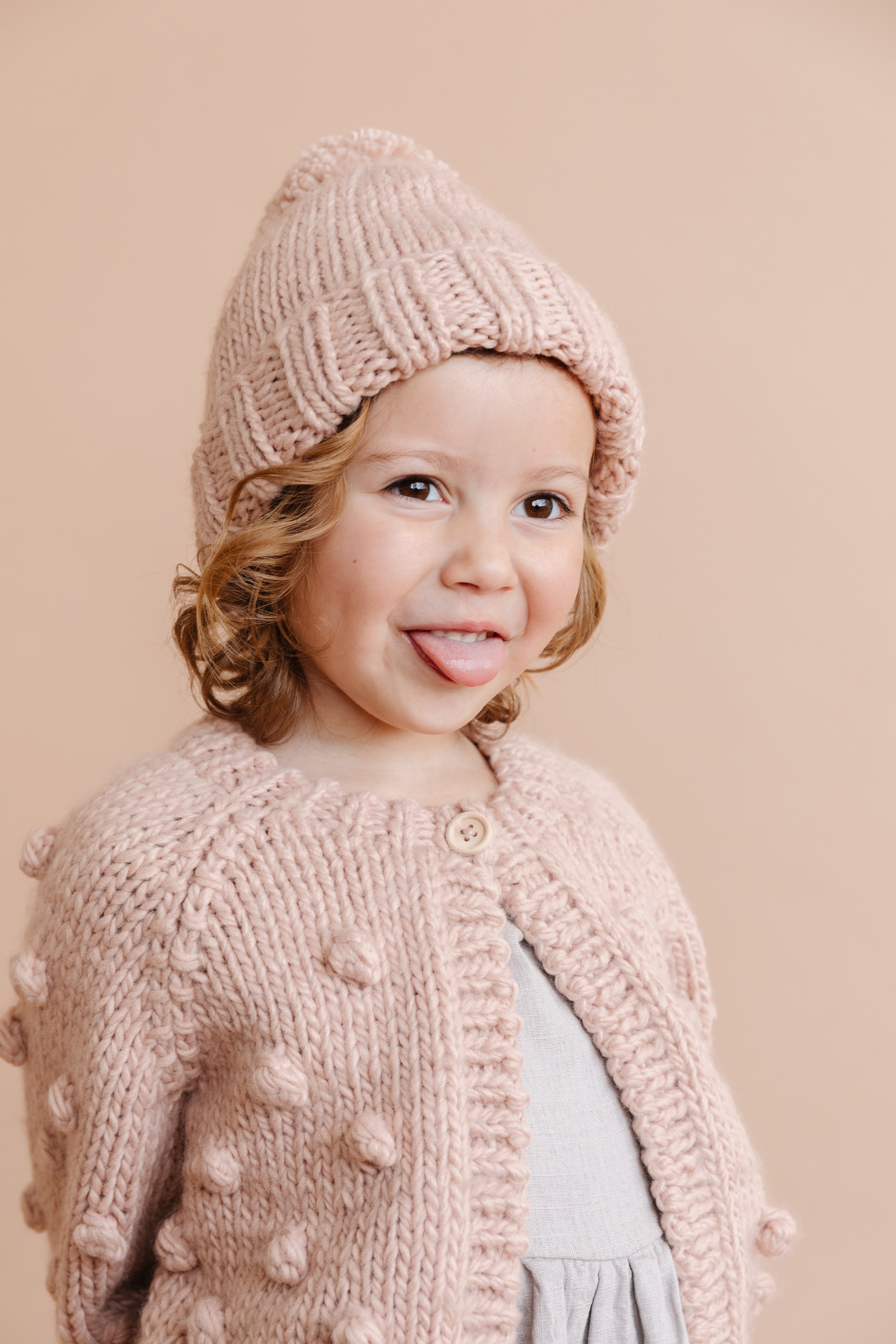 Blush Popcorn Cardigan by The Blueberry Hill Avery and Everett