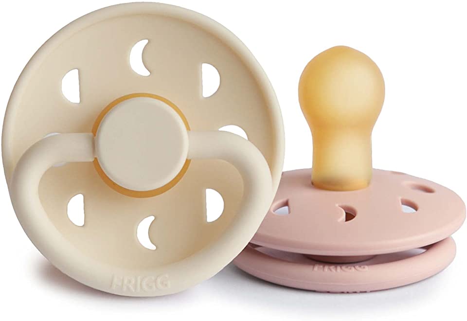 FRIGG Moon Phase Natural Rubber Pacifier - Blush/Cream