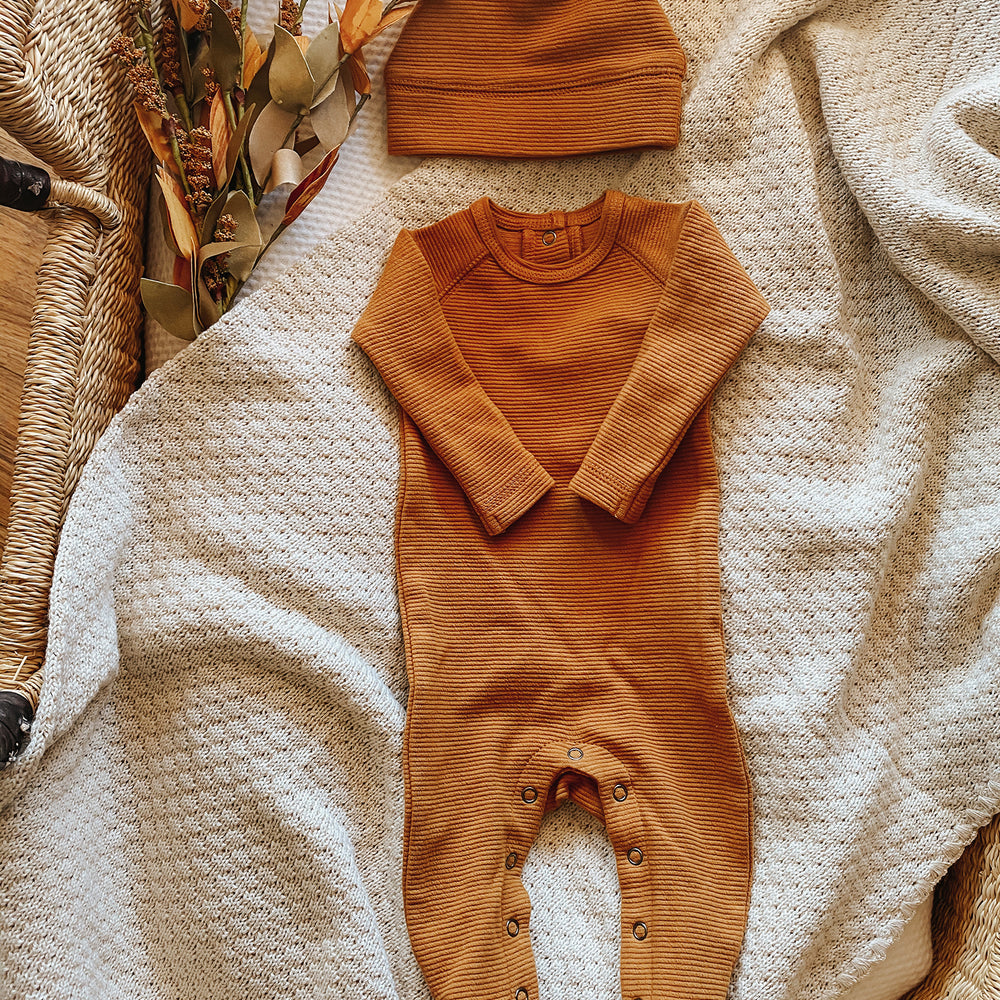 
                  
                    Corduroy Acorn Hat in Butterscotch
                  
                