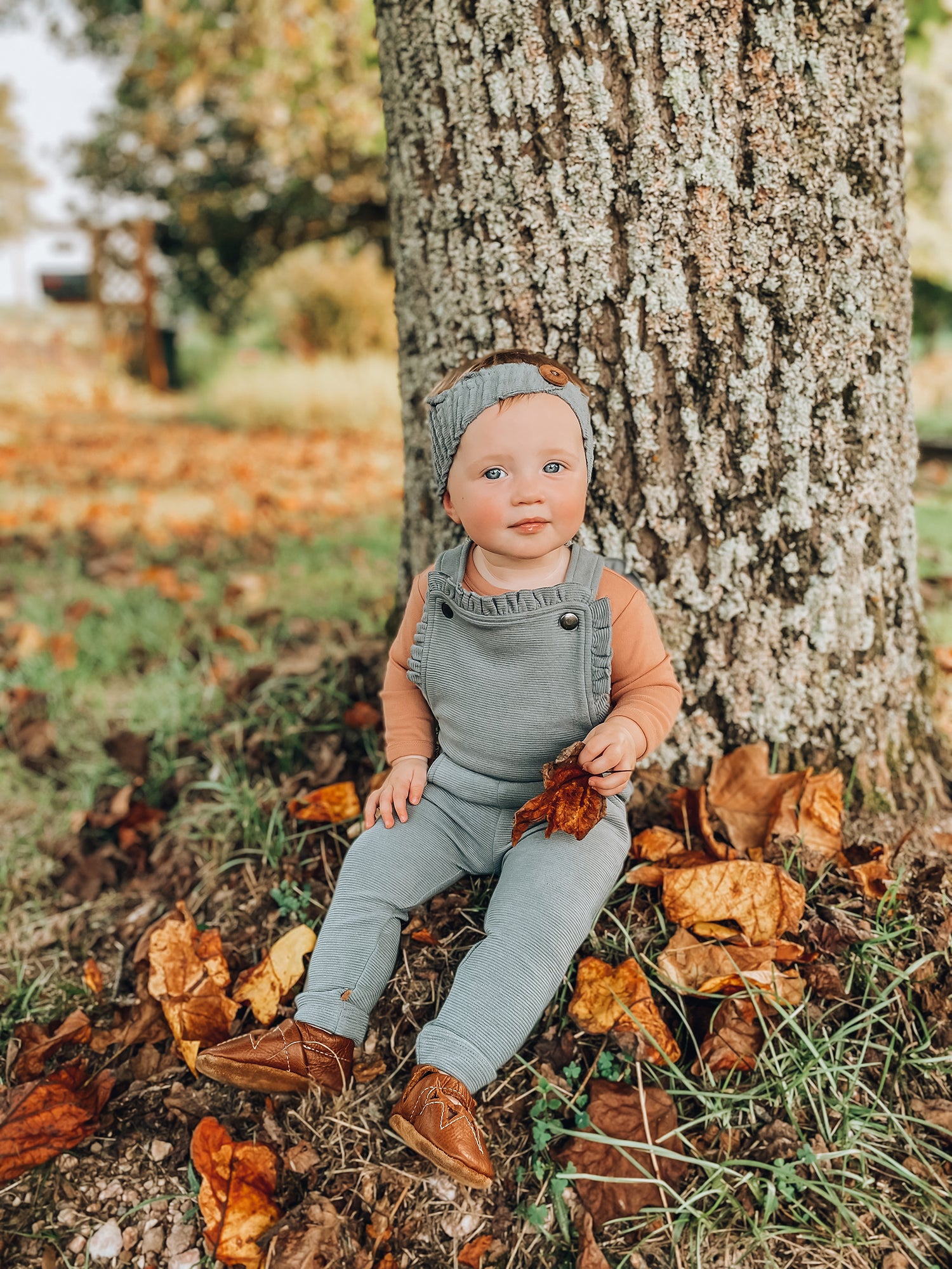 Corduroy Romper in Moonstone Corduroy Romper in Moonstone