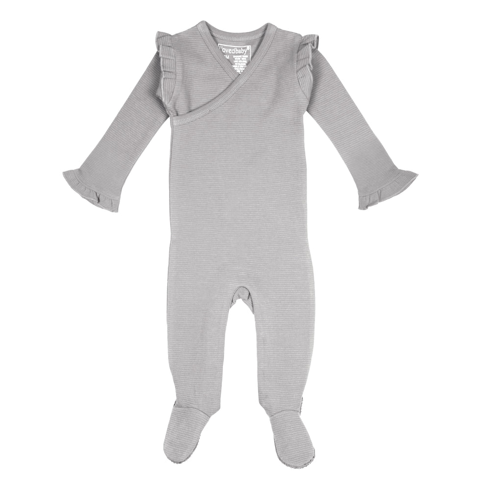 
                  
                    Corduroy Wrap Footie in Fog
                  
                