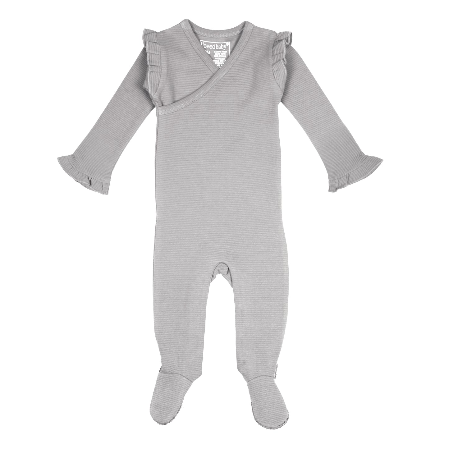 
                  
                    Corduroy Wrap Footie in Fog
                  
                