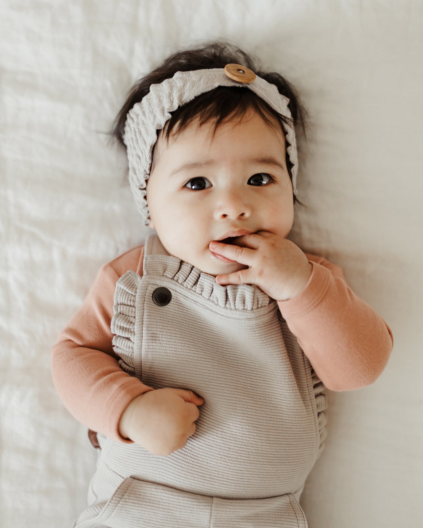 
                  
                    Corduroy Headband in Fog
                  
                