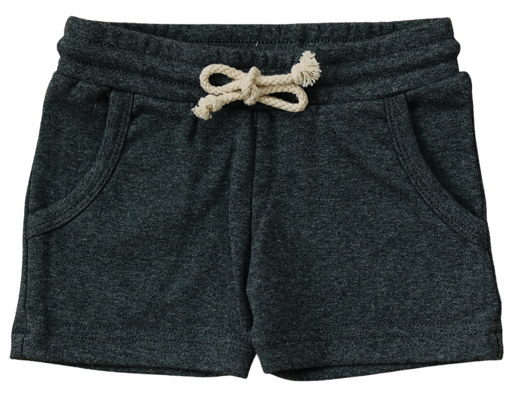 Charcoal Pocket Cotton Shorts