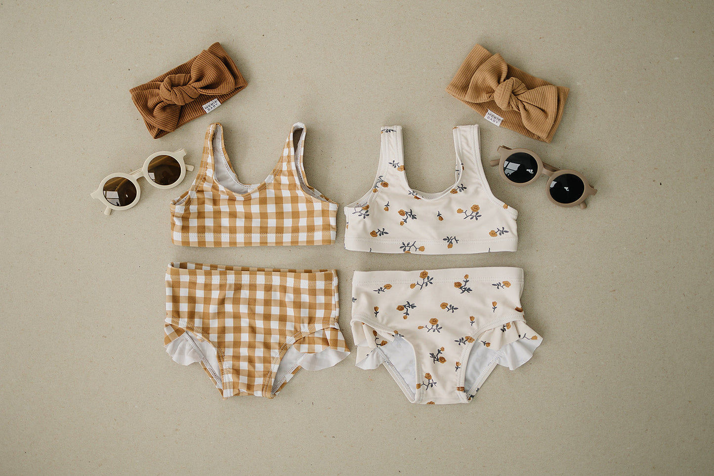 
                  
                    Cream Floral Bikini Set with Ruffle Bottom
                  
                