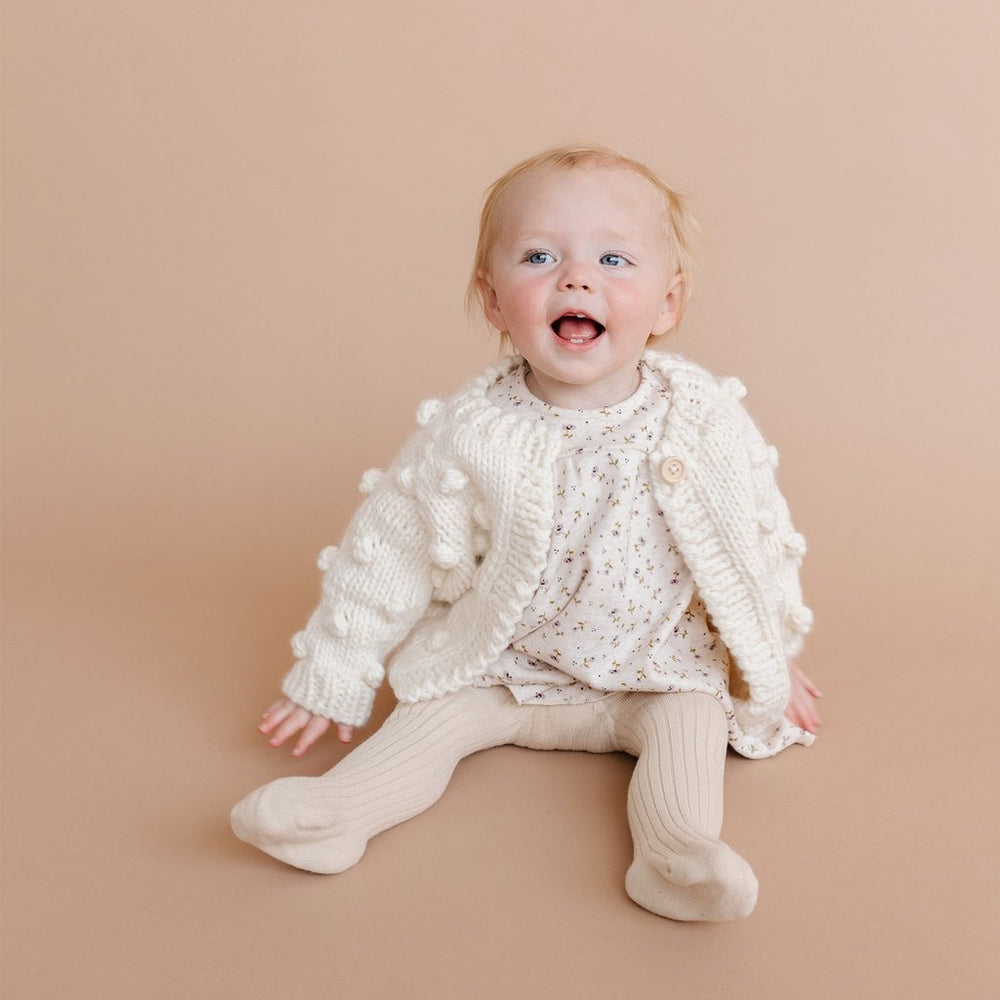 
                  
                    Cream Popcorn Cardigan
                  
                