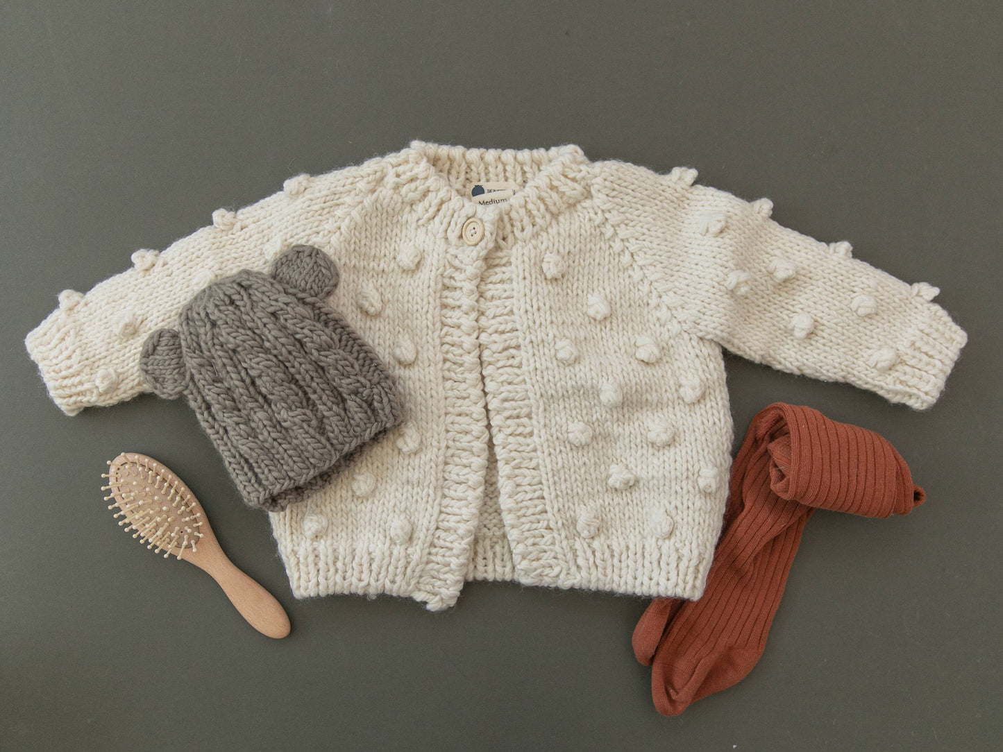 
                  
                    Cream Popcorn Cardigan
                  
                