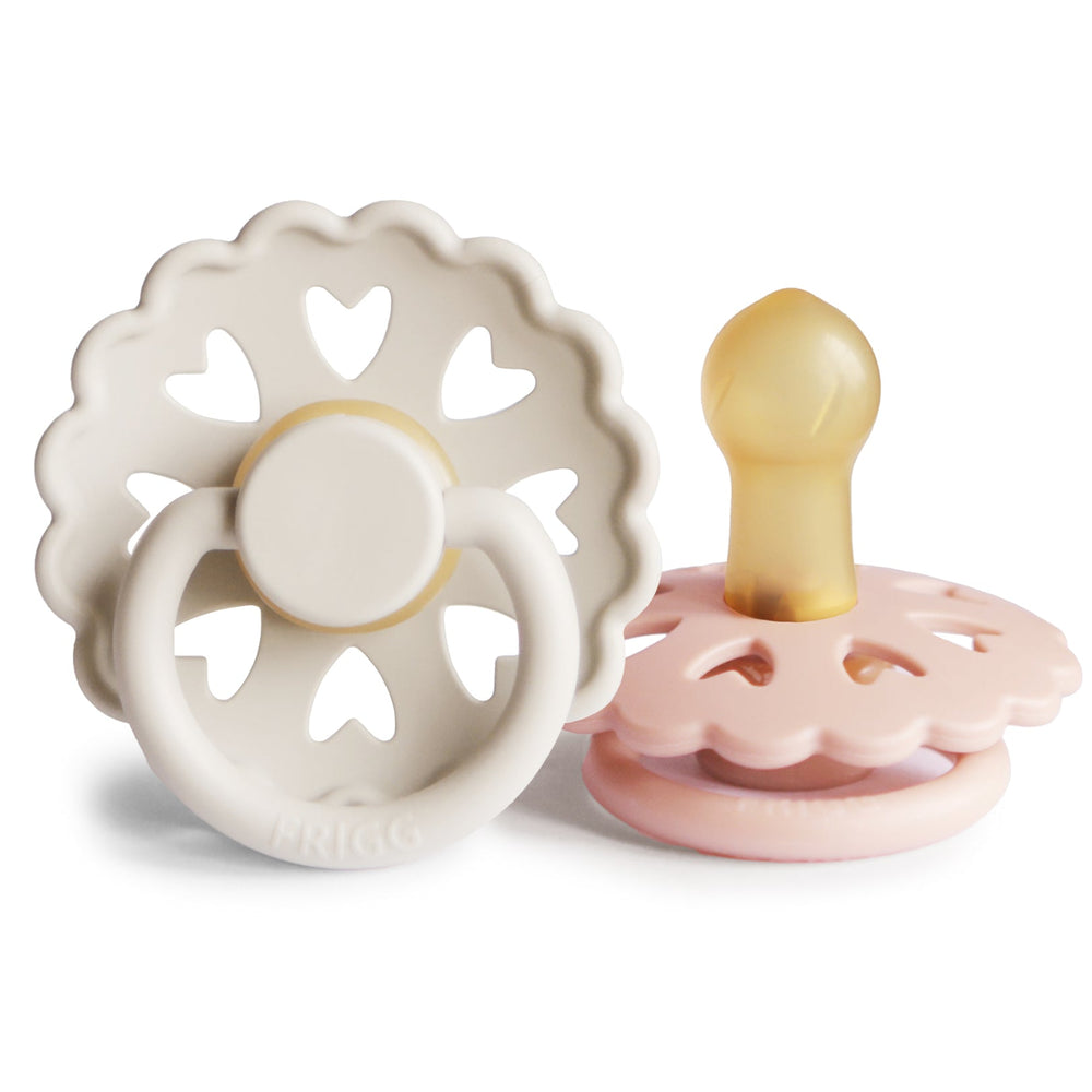 FRIGG Anderson Fairytale Natural Rubber Baby Pacifier - Cream/Blush