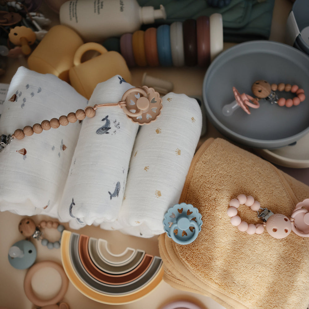 
                  
                    Muslin Swaddle Blanket Organic Cotton (Crowns)
                  
                